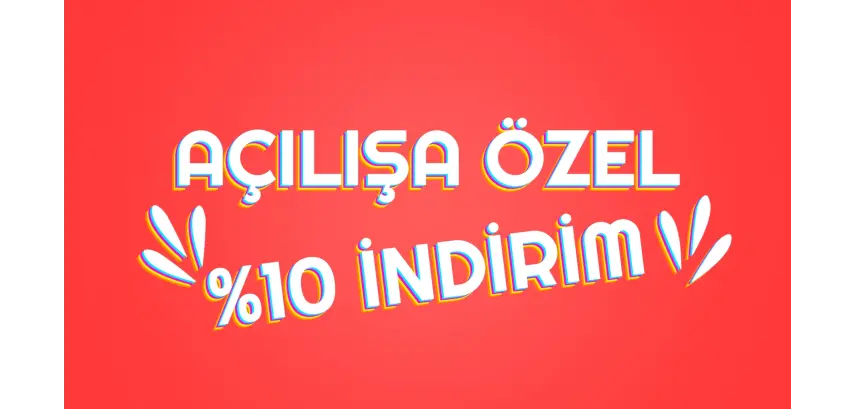 Tüm Ürünlerde 10% İndirim!
